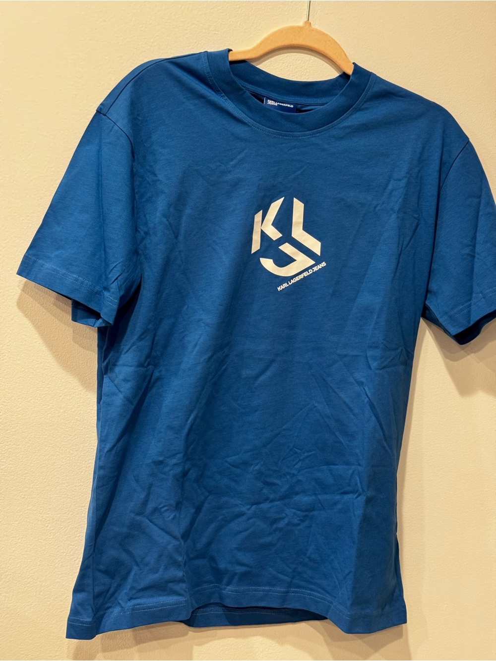 Karl Lagerfeld Blue Graphic Logo Short Sleeve Tee-NWT